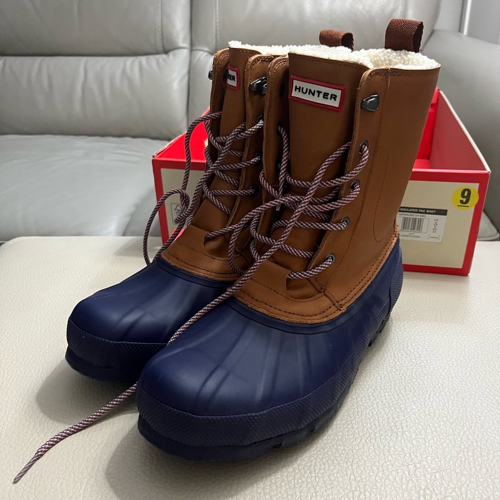 NWB - Hunter Men's Original Insulated Pac Boots - EU 42/US 9